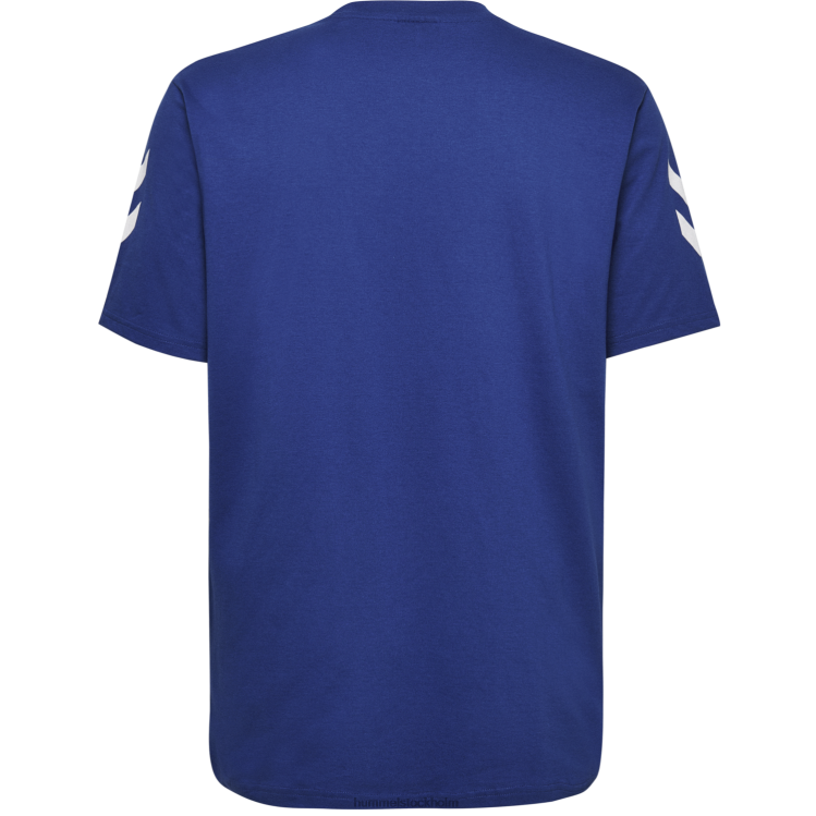 se Hummel män hmlgo bomull t-shirt s/s LL40V1622 \"bomulls t-shirt med chevrons\"