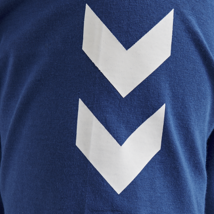 se Hummel män hmlgo bomull t-shirt s/s LL40V1622 \"bomulls t-shirt med chevrons\"