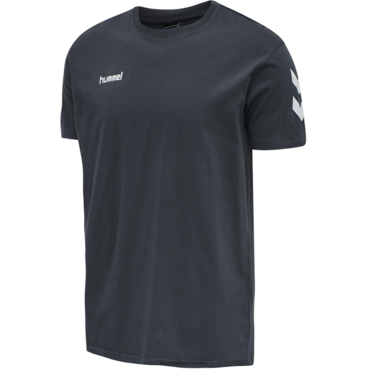 se Hummel män hmlgo bomull t-shirt s/s LL40V1626 "bomulls t-shirt med chevrons"