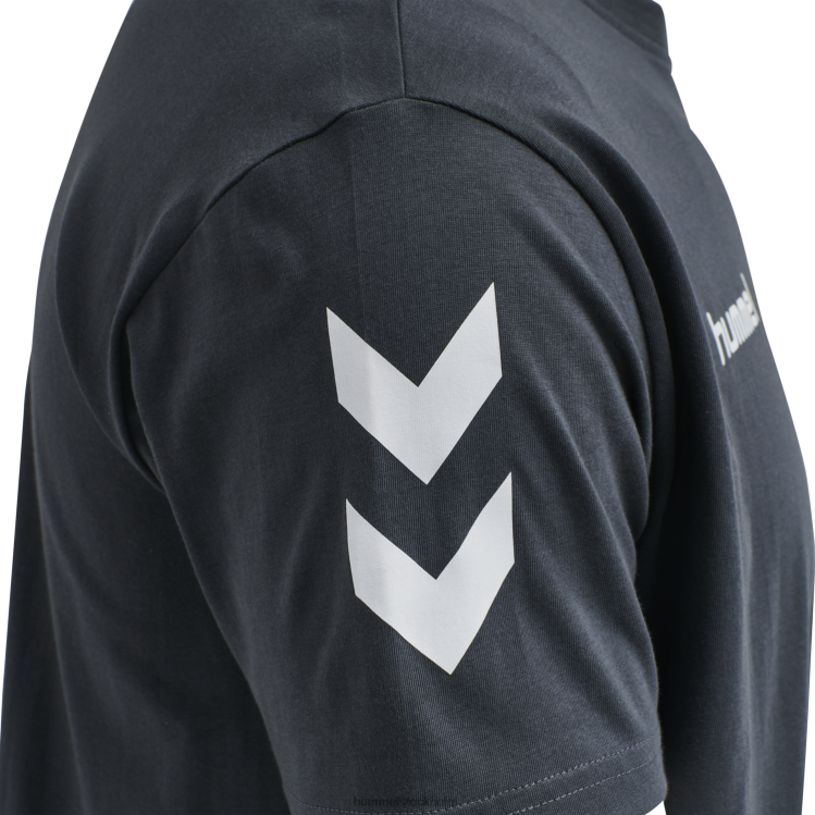 se Hummel män hmlgo bomull t-shirt s/s LL40V1626 \"bomulls t-shirt med chevrons\"