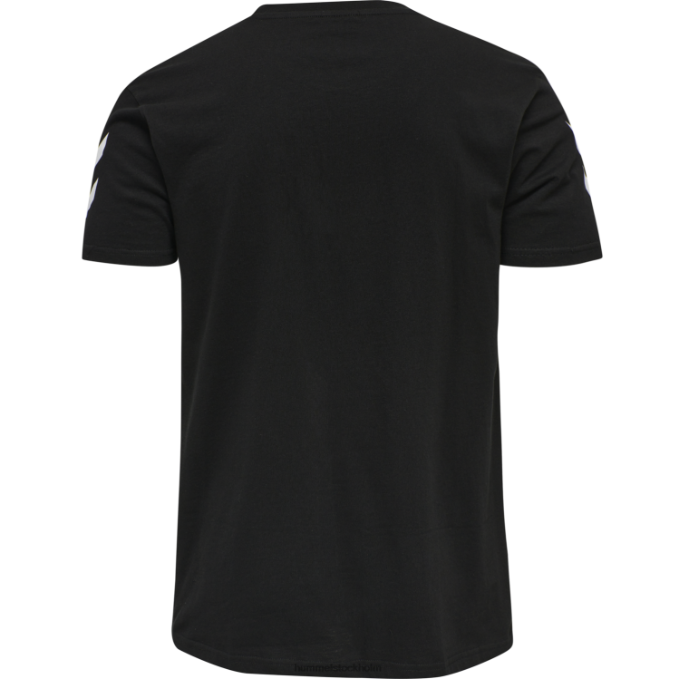 se Hummel män hmlgo bomull t-shirt s/s LL40V1642 \"bomulls t-shirt med chevrons\"