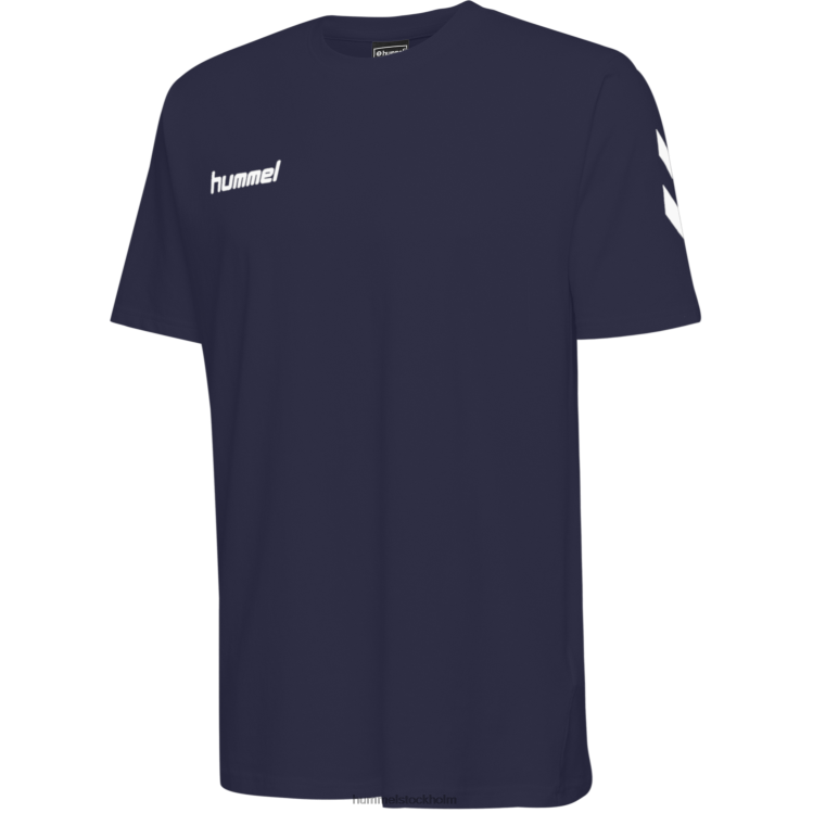 se Hummel män hmlgo bomull t-shirt s/s LL40V1647 \"bomulls t-shirt med chevrons\"