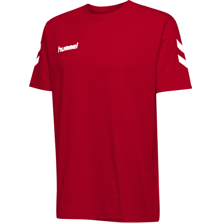 se Hummel män hmlgo bomull t-shirt s/s LL40V1656 \"bomulls t-shirt med chevrons\"