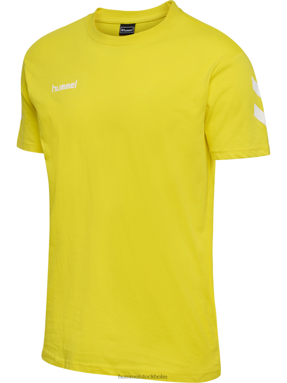 se Hummel män hmlgo bomull t-shirt s/s LL40V883 "bomulls t-shirt med chevrons"