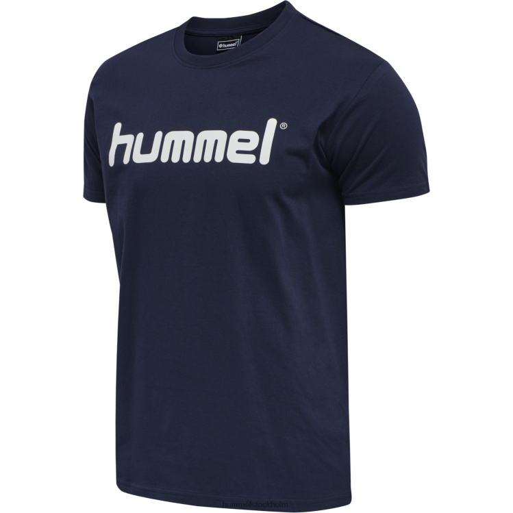 se Hummel män hmlgo t-shirt med logotyp i bomull s/s LL40V1368 \"Kläder\"