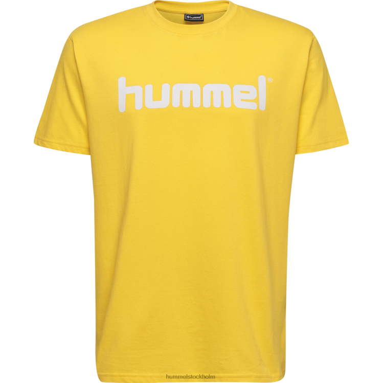 se Hummel män hmlgo t-shirt med logotyp i bomull s/s LL40V1435 \"Kläder\"