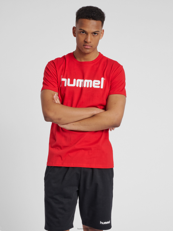 se Hummel män hmlgo t-shirt med logotyp i bomull s/s LL40V1441 "Kläder"