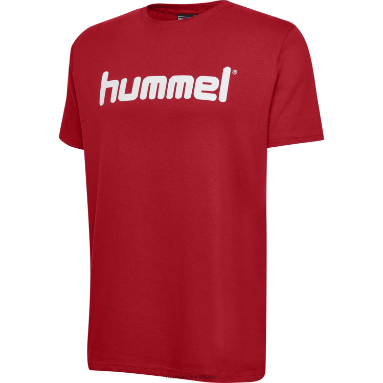 se Hummel män hmlgo t-shirt med logotyp i bomull s/s LL40V1441 \"Kläder\"