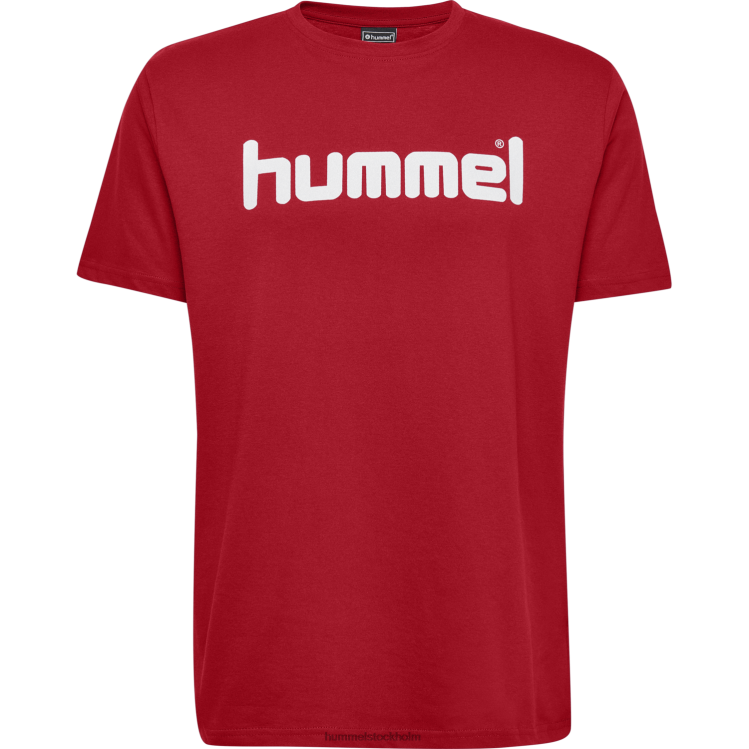 se Hummel män hmlgo t-shirt med logotyp i bomull s/s LL40V1441 \"Kläder\"