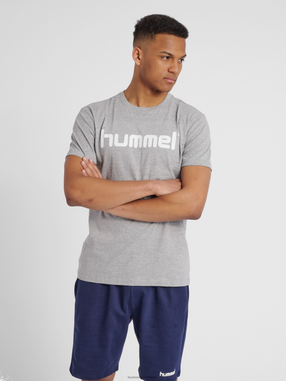 se Hummel män hmlgo t-shirt med logotyp i bomull s/s LL40V1458 "Kläder"