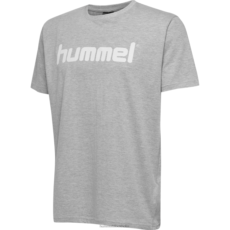 se Hummel män hmlgo t-shirt med logotyp i bomull s/s LL40V1458 \"Kläder\"