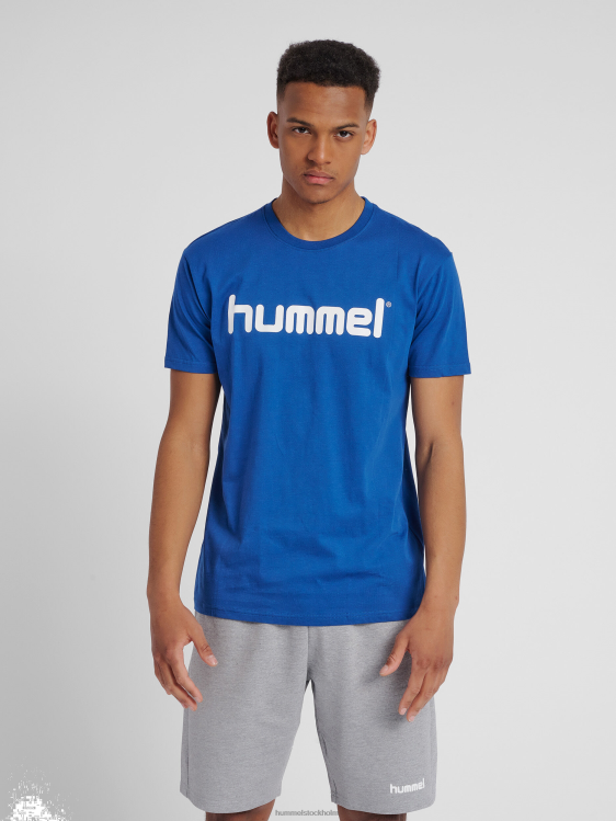 se Hummel män hmlgo t-shirt med logotyp i bomull s/s LL40V1459 "Kläder"