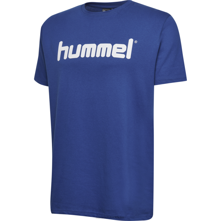 se Hummel män hmlgo t-shirt med logotyp i bomull s/s LL40V1459 \"Kläder\"