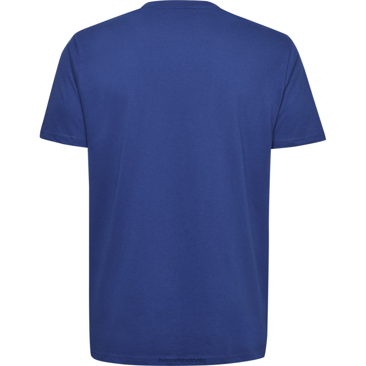 se Hummel män hmlgo t-shirt med logotyp i bomull s/s LL40V1459 \"Kläder\"