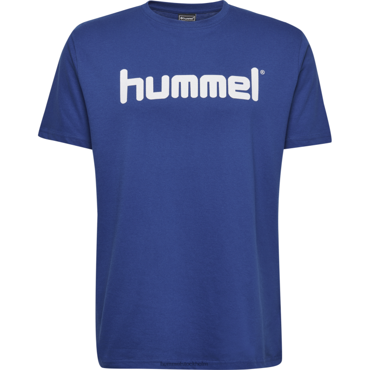 se Hummel män hmlgo t-shirt med logotyp i bomull s/s LL40V1459 \"Kläder\"