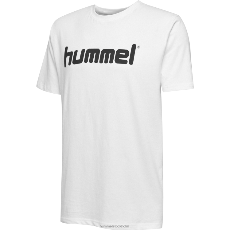 se Hummel män hmlgo t-shirt med logotyp i bomull s/s LL40V1559 \"Kläder\"