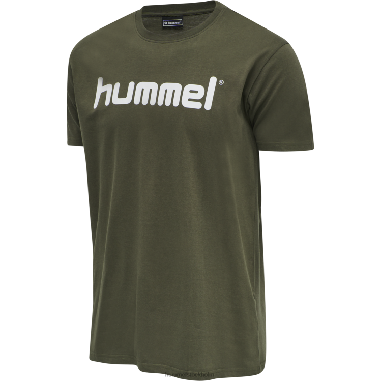 se Hummel män hmlgo t-shirt med logotyp i bomull s/s LL40V1596 "Kläder"