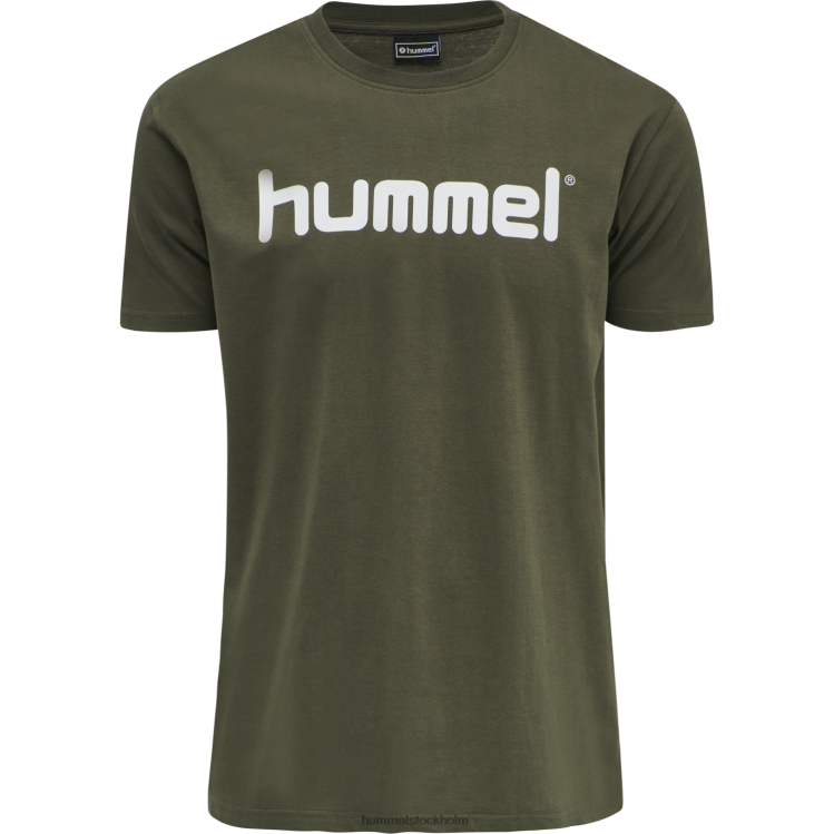 se Hummel män hmlgo t-shirt med logotyp i bomull s/s LL40V1596 \"Kläder\"