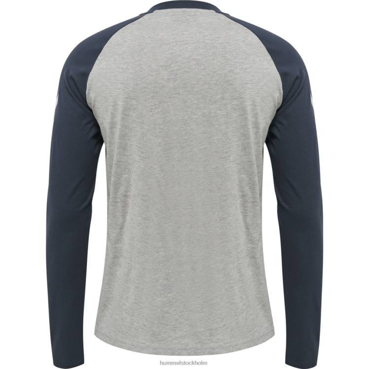 se Hummel män hmllegacy blockerad t-shirt l/s LL40V802 \"långärmad t-shirt\"