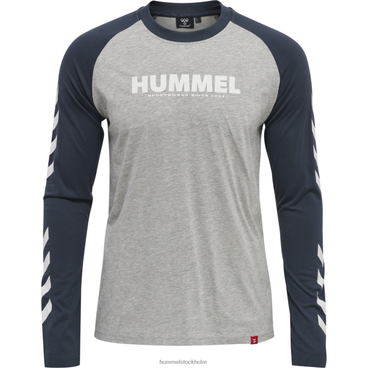 se Hummel män hmllegacy blockerad t-shirt l/s LL40V802 \"långärmad t-shirt\"