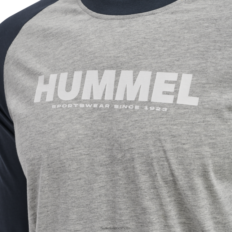 se Hummel män hmllegacy blockerad t-shirt l/s LL40V802 \"långärmad t-shirt\"