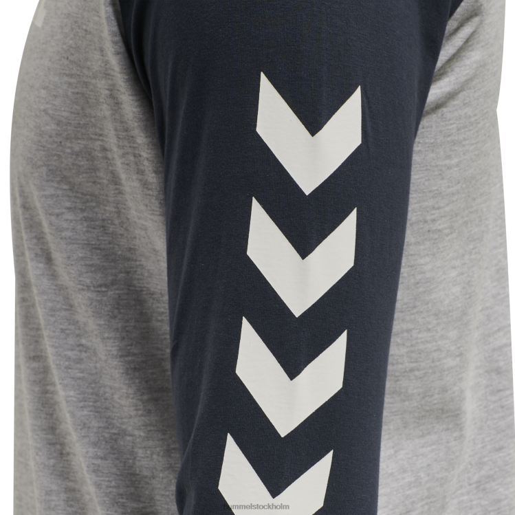 se Hummel män hmllegacy blockerad t-shirt l/s LL40V802 \"långärmad t-shirt\"