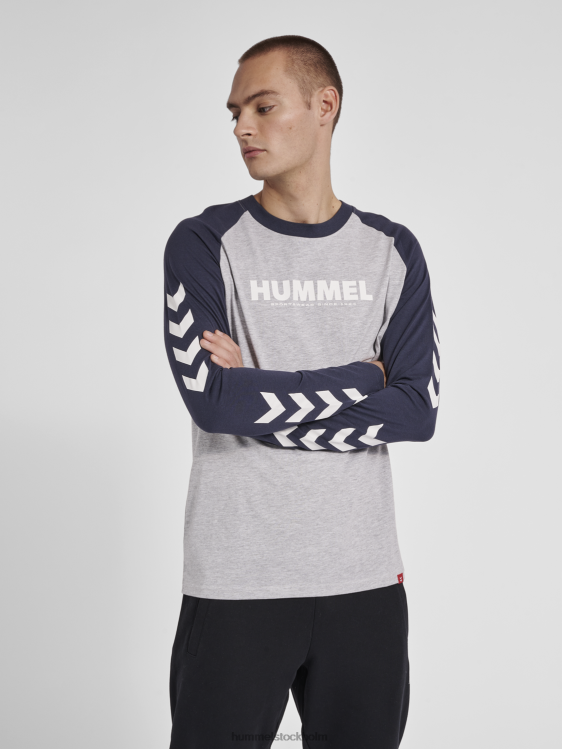 se Hummel män hmllegacy blockerad t-shirt l/s LL40V827 \"långärmad t-shirt\"