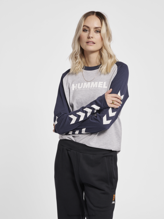 se Hummel män hmllegacy blockerad t-shirt l/s LL40V827 \"långärmad t-shirt\"