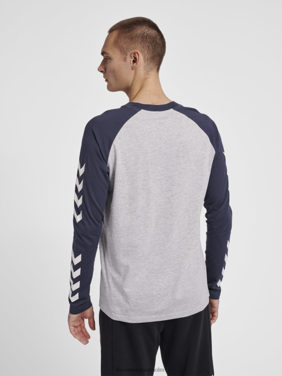 se Hummel män hmllegacy blockerad t-shirt l/s LL40V827 \"långärmad t-shirt\"