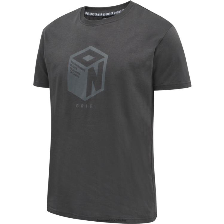se Hummel män hmlpro rutnät t-shirt i bomull s/s LL40V222 \"kortärmad t-shirt\"