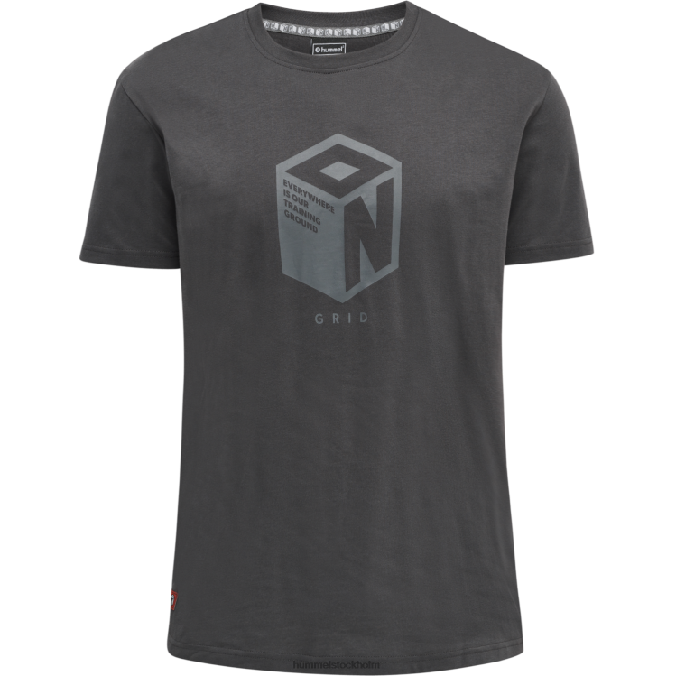 se Hummel män hmlpro rutnät t-shirt i bomull s/s LL40V222 \"kortärmad t-shirt\"