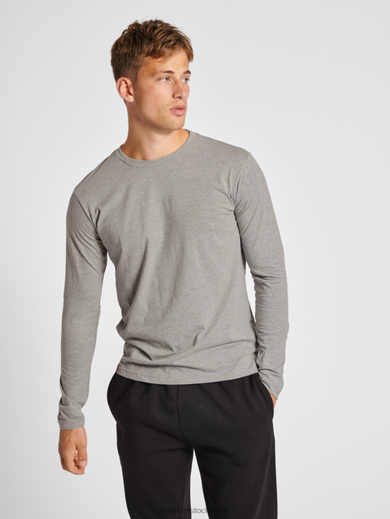 se Hummel män hmlröd basic t-shirt l/s LL40V442 "långärmad t-shirt"