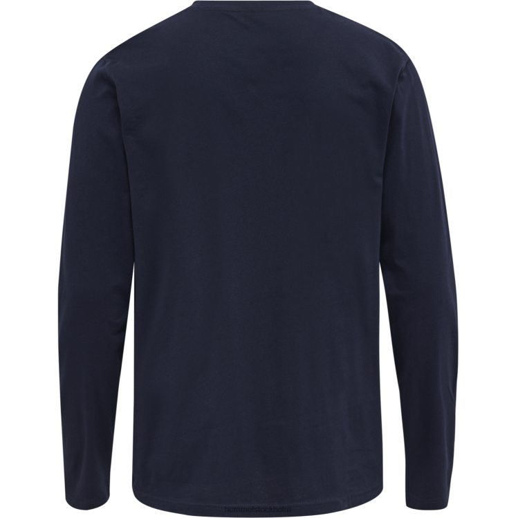 se Hummel män hmlröd basic t-shirt l/s LL40V495 \"långärmad t-shirt\"