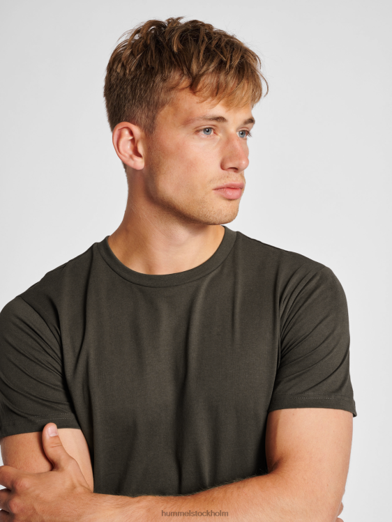 se Hummel män hmlröd basic t-shirt s/s LL40V447 \"kortärmad t-shirt\"