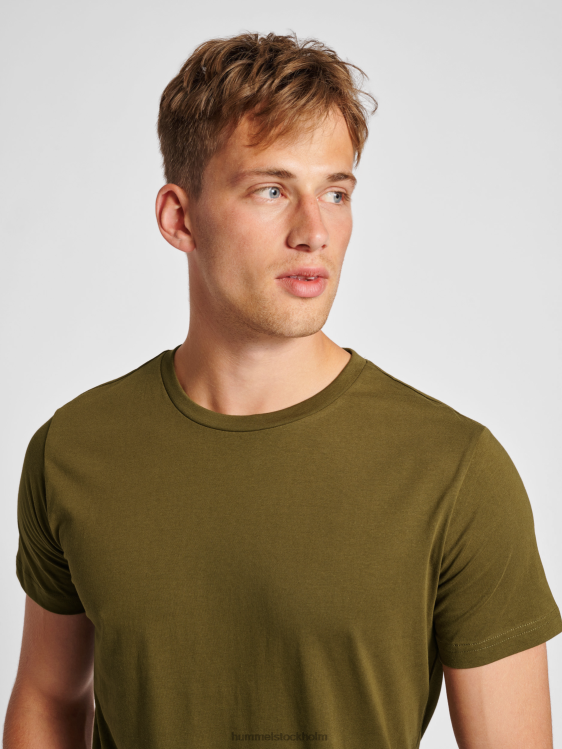 se Hummel män hmlröd basic t-shirt s/s LL40V470 \"kortärmad t-shirt\"