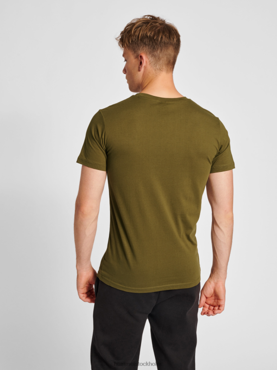 se Hummel män hmlröd basic t-shirt s/s LL40V470 \"kortärmad t-shirt\"
