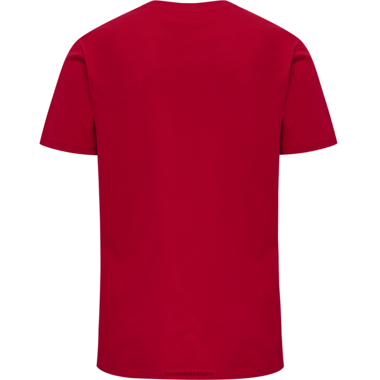 se Hummel män hmlröd basic t-shirt s/s LL40V523 \"kortärmad t-shirt\"