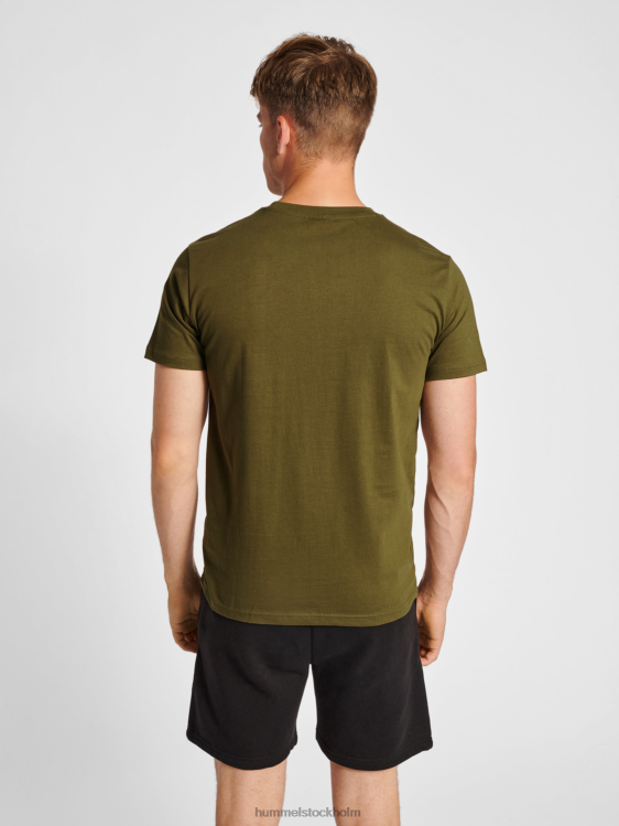 se Hummel män hmlröd tung t-shirt s/s LL40V423 \"kortärmad t-shirt\"