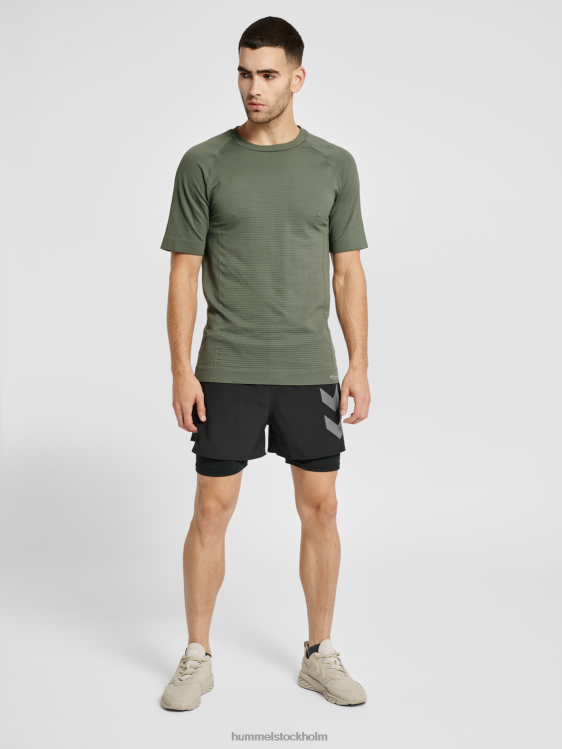 se Hummel män hmlstroke sömlös t-shirt LL40V864 \"kortärmad t-shirt\"