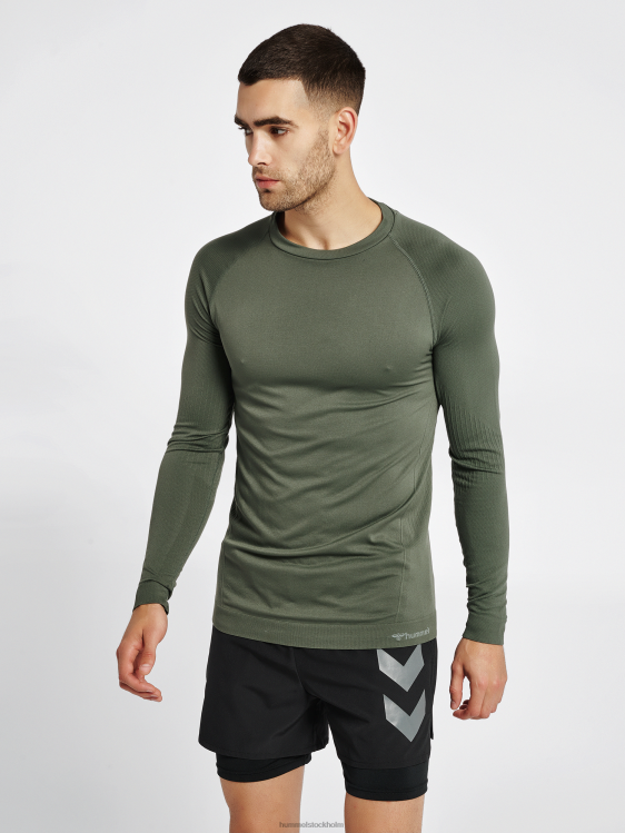 se Hummel män hmlstroke sömlös t-shirt l/s LL40V915 "långärmad t-shirt"