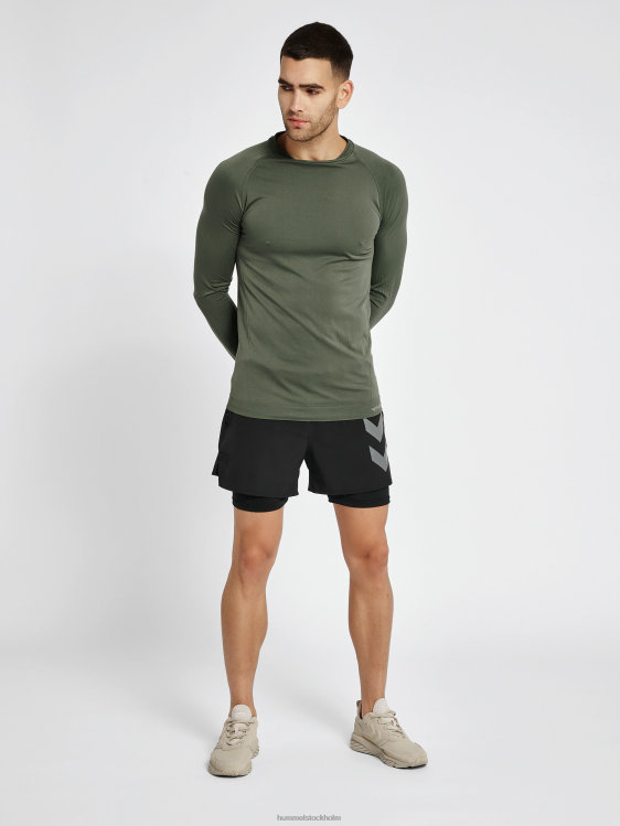 se Hummel män hmlstroke sömlös t-shirt l/s LL40V915 \"långärmad t-shirt\"
