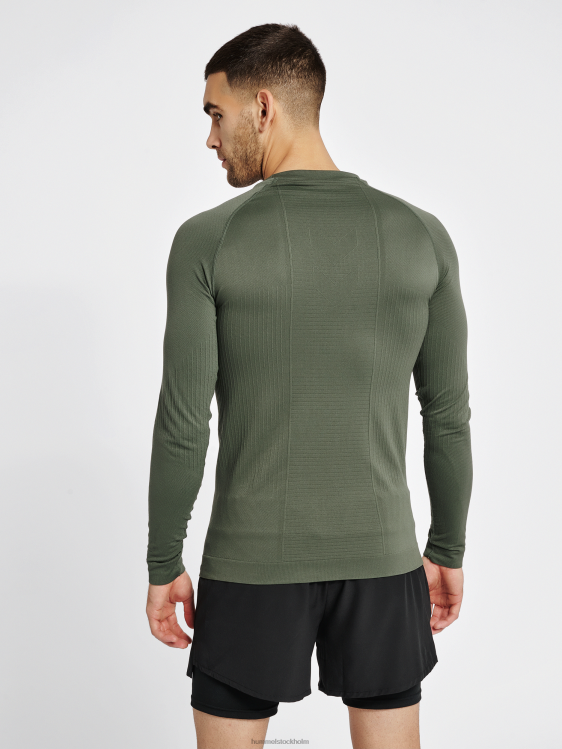 se Hummel män hmlstroke sömlös t-shirt l/s LL40V915 \"långärmad t-shirt\"