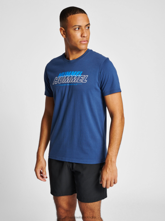se Hummel män hmlte jeff t-shirt i bomull LL40V96 "crew t-shirt"