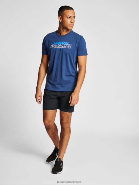 se Hummel män hmlte jeff t-shirt i bomull LL40V96 \"crew t-shirt\"