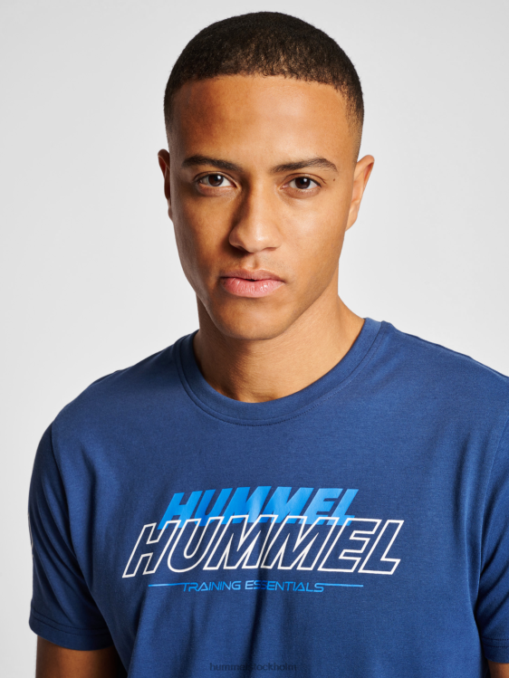 se Hummel män hmlte jeff t-shirt i bomull LL40V96 \"crew t-shirt\"