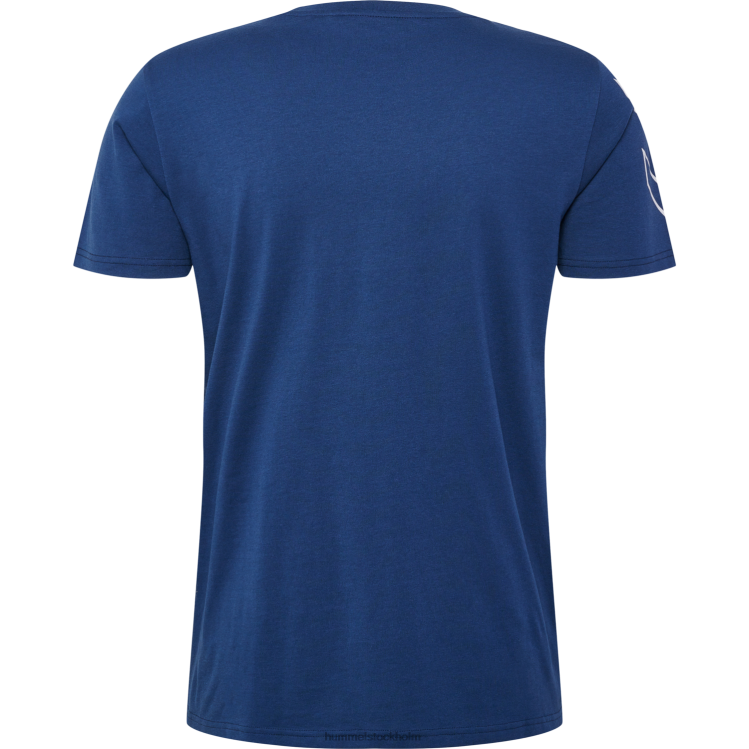 se Hummel män hmlte jeff t-shirt i bomull LL40V96 \"crew t-shirt\"