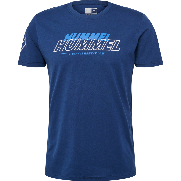 se Hummel män hmlte jeff t-shirt i bomull LL40V96 \"crew t-shirt\"