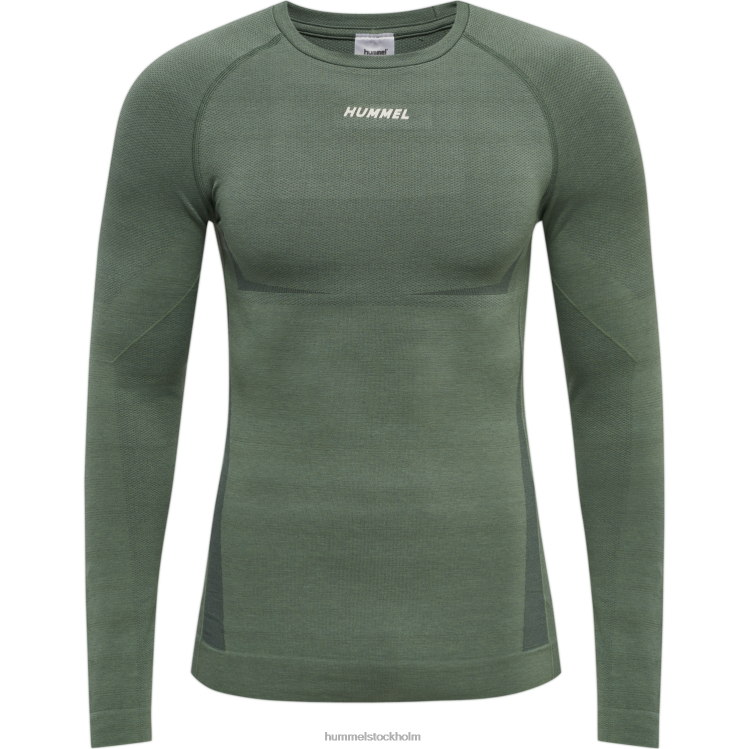 se Hummel män hmlte mike sömlös t-shirt l/s LL40V1055 \"Kläder\"