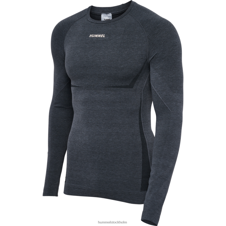 se Hummel män hmlte mike sömlös t-shirt l/s LL40V665 \"Kläder\"
