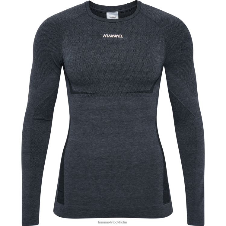 se Hummel män hmlte mike sömlös t-shirt l/s LL40V665 \"Kläder\"